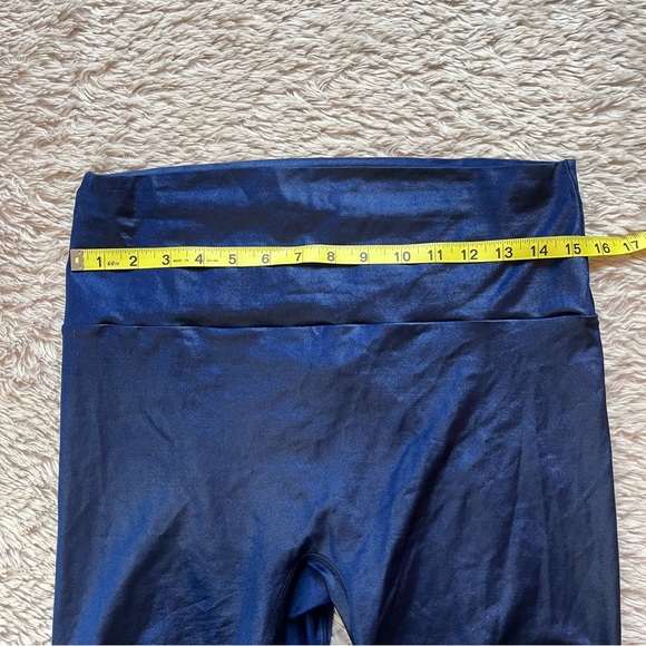 K-DEER blue wet look shiny leggings 2X - Picture 7 of 9